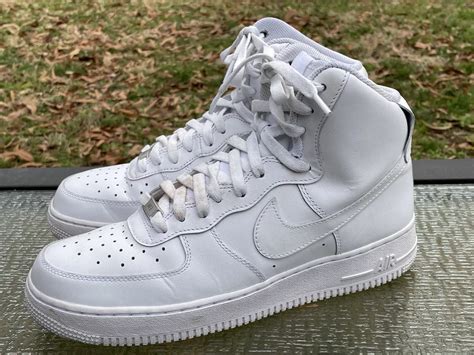 air forces white high tops.